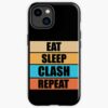 3D Design - Eat Sleep Clash Repeat - Funny Iphone Case Official Clash Of Clans Merch