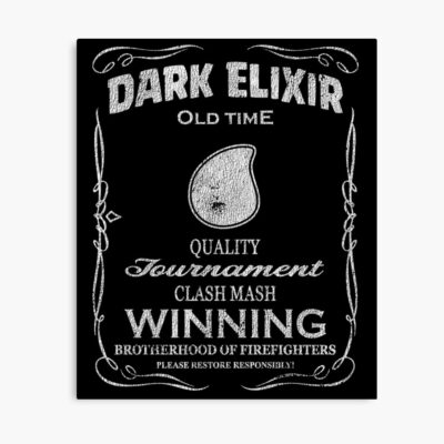 Dark Elixir Clash Mash Winning Brotherhood Firefights Funny Gift Poster Official Clash Of Clans Merch