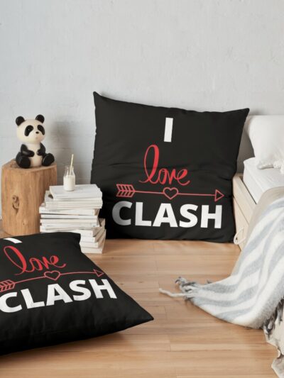 Clash Royale - Clan Love Throw Pillow Official Clash Of Clans Merch