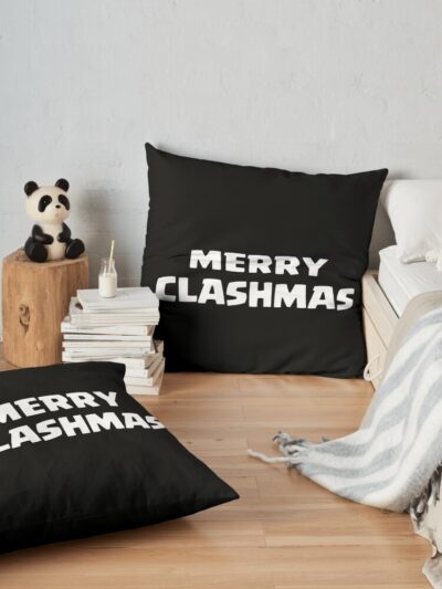 Clash Of Clans Merry Clashmas Throw Pillow Official Clash Of Clans Merch