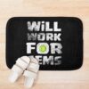 Will Work For Gems Funny Gift Bath Mat Official Clash Of Clans Merch