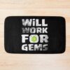 Will Work For Gems Funny Gift Bath Mat Official Clash Of Clans Merch