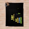 Eat Sleep Clash Repeat Funny Gift Throw Blanket Official Clash Of Clans Merch